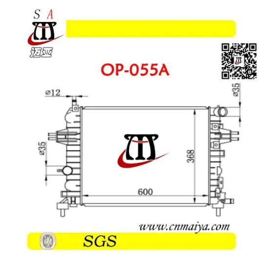 full aluminum radiator compatible with Opel Astra