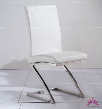 modern stainless steel z dining chair