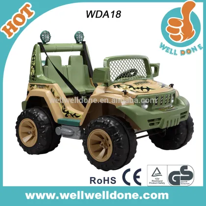 Electric Baby hot wheels toy cars With Remote Control, two seats toy jeep with music, 12V battery strong ride on toy WDA18