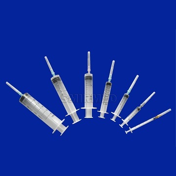 Disposable Lure Lock and Lure Slip Syringe