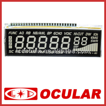 Black Transimissive Digital LCD Screen