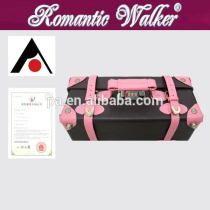 women vintage trolley luggage vintage luggage with wheels / suitcase / trolley box/cosmetic box/made-up box