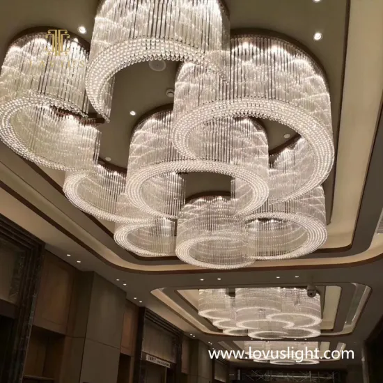 White Classic Custom Hotel Ballroom Custom Chandeliers Popular Creative Hotel Chandeliers