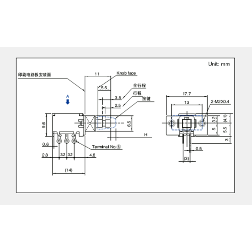 Sppj2 series push switch