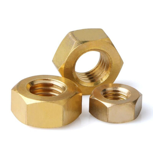 ทองเหลือง Hexagon Nuts ทองเหลือง Hex Nuts