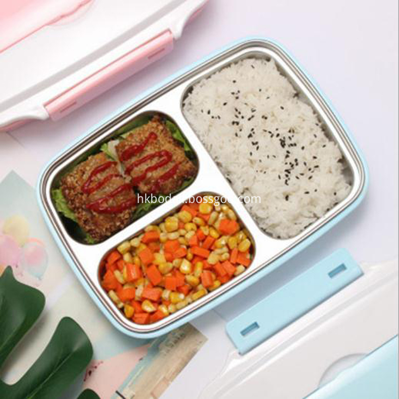 Multicolor student compartment lunch box