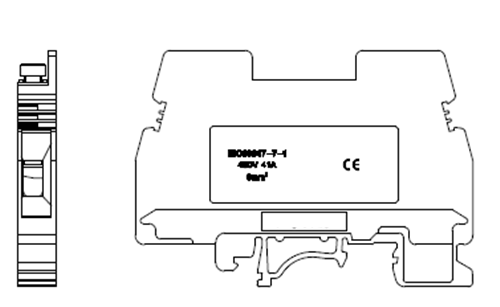 DIN Rail Industrial Distribution Terminal Block