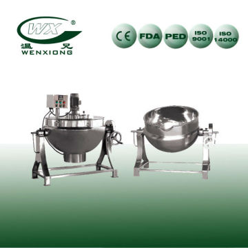 jacketedpan kettle with agitator for food industry and drug