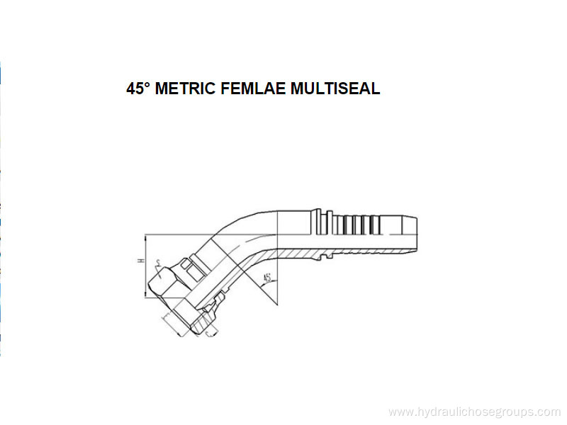 45° Metric Female Multiseal 20141