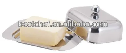18-10 stainless steel Butter dish with cover