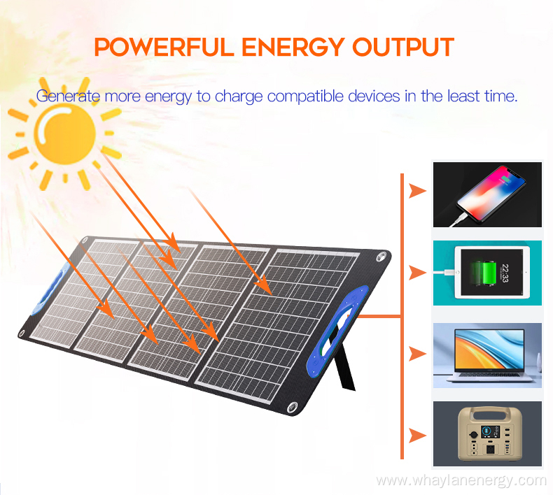 Portable Foldable Mono Solar Panel With Fast Charging