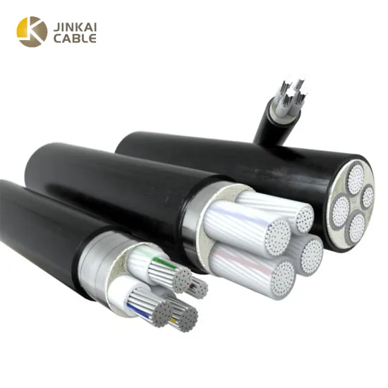 Power Cable 4 Core Sizes (16, 25, 35, 50mm²) with Aluminum Wire: YJLV22 Buried Overhead Cables