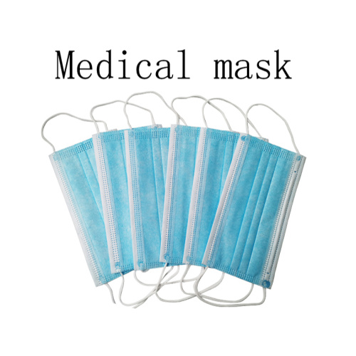 Medizinische Maske drei Schichten gegen Tröpfchen Bakterien