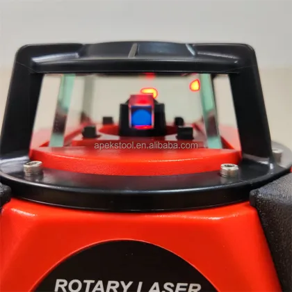 AK204D Rotary Laser Levels Set with OLED Screen and Slope Setting (500M/1000M Red Light)