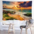 3D Beach Bedroom tapestry