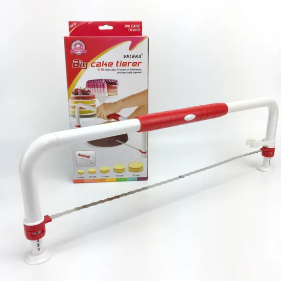 Hot Stainless Steel Cake Decorating Supplies Kit with Adjustable Layer Slicer