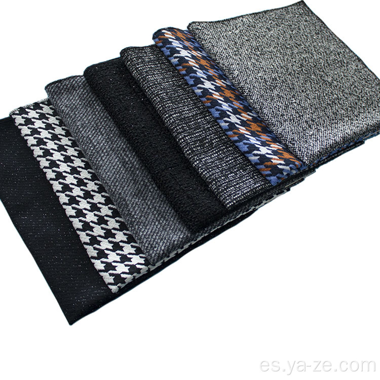 Tweed Wool Houndstooth Fabrics para ropa para mujeres