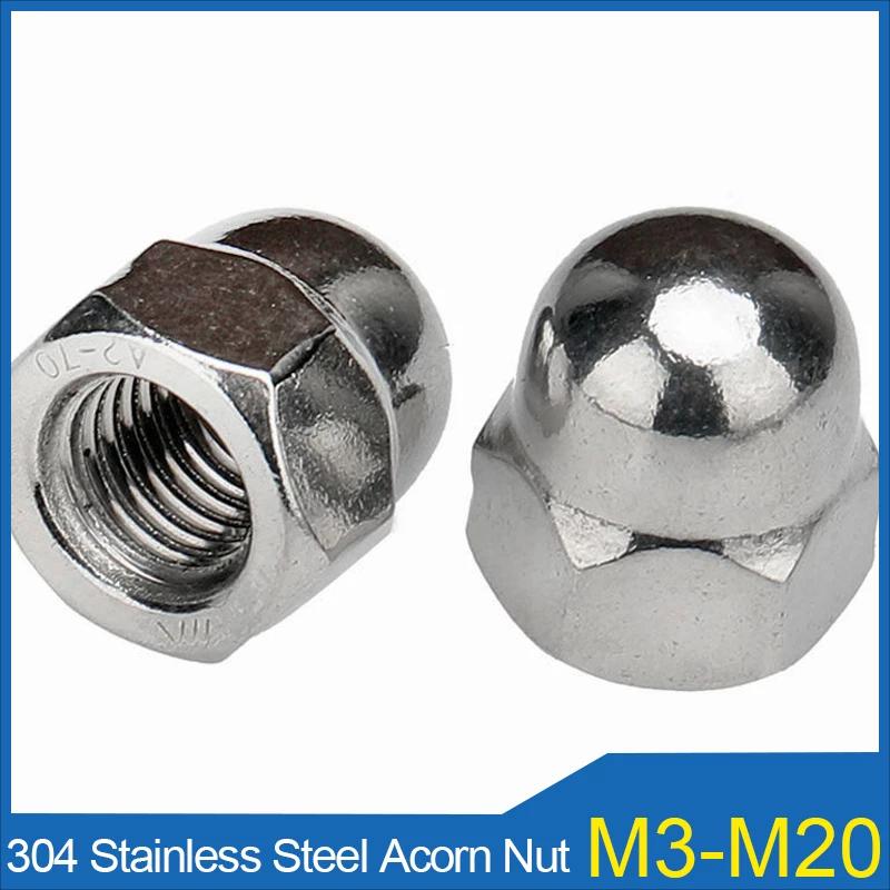 Stainless Steel Acorn Hex Cap Nuts Locknuts