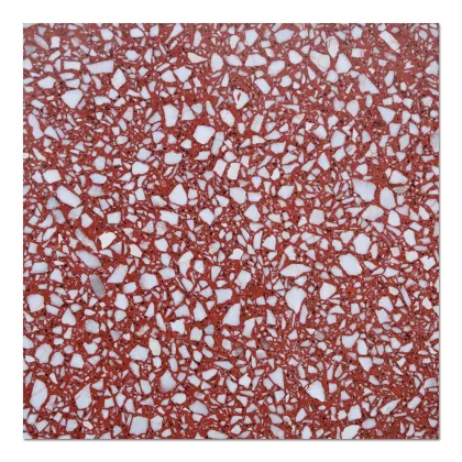 Polished Red Terrazzo Tiles Price for Samistone Terrazzo Block Flooring