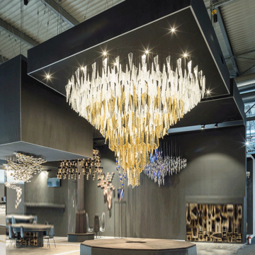 Hanging Crystal Glass Chandelier for Hotel Lobby Design