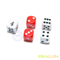 5PCS Backgammon podwaja kostkę kostki 16 mm