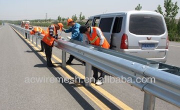 highway guardrail installation
