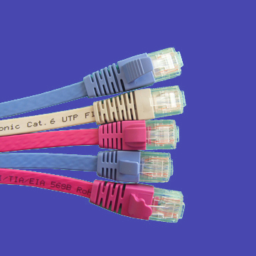 Cat6 التصحيح سلك الهاتف مسطح