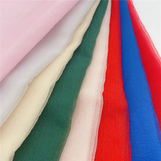 Fashion Seersucker Organza Tulle Fabric for Children's Dress
