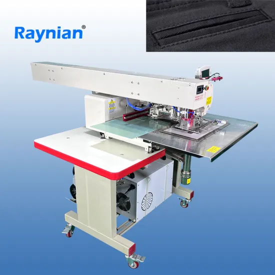 Raynian 3520F: Advanced Clothing Zipper Pocket and T-shirt Front Flap Laser Cutting Sewing Machine