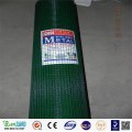 Malla de alambre de hierro soldado verde de PVC