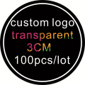 Pegatina personalizada de 1 pulgada PVC