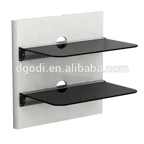 Set-top box tv mount dvd wall bracket