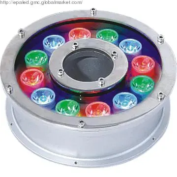 LED  Fountain light Aqua lamp Underwater lamp pool lamp 12W