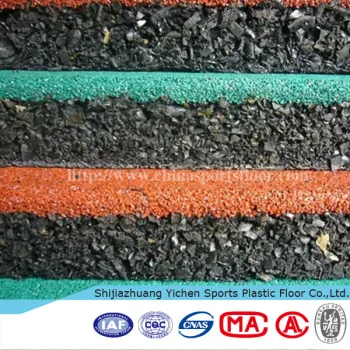 500mm*500mm*15mm Durable Outdoor Basketball Courts Rubber Mat Flooring