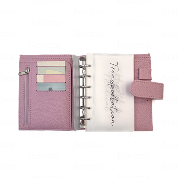A7 Cute PU Cover Binder: Budget Planner with Cash Envelopes