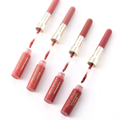 Hot Sale Double-Headed Lip Gloss & Liner | Matte, Waterproof Lip Glaze