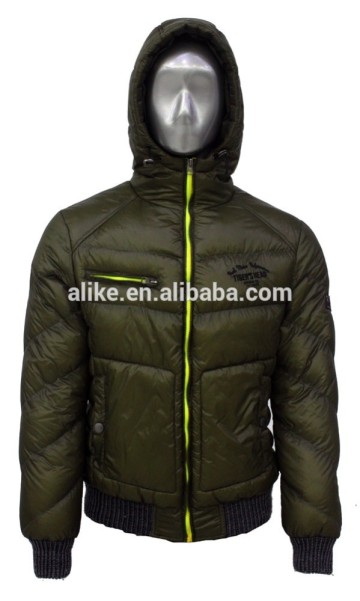 ALIKE young men jacket hoodie jacket nylon jacket poly-fill jacket