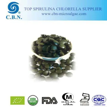 Food grade organic Spirulina 300mg tablet with round and special shapes