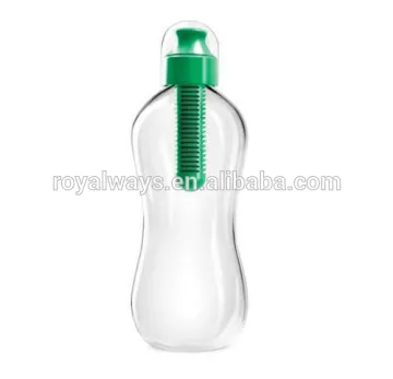 BPA free 500ml Tritan outdoor water bottle with carbon filter