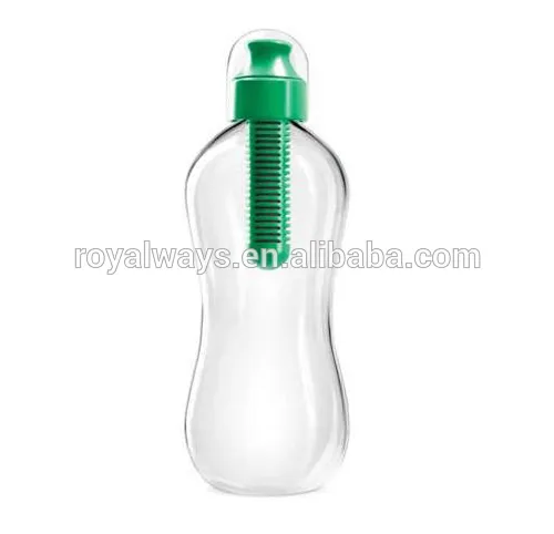 BPA free 500ml Tritan outdoor water bottle with carbon filter