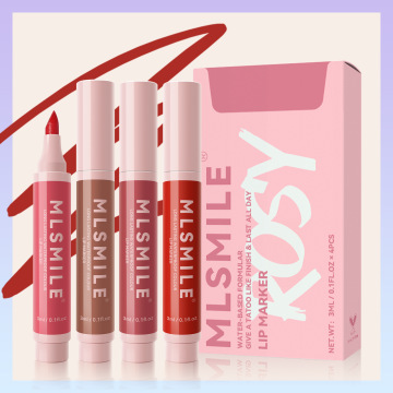 Korean Vegan Makeup - Matte Lip Liner & Lip Pencil Set Kit for Private Label