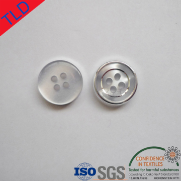 4 hole black plastic buttons for garment
