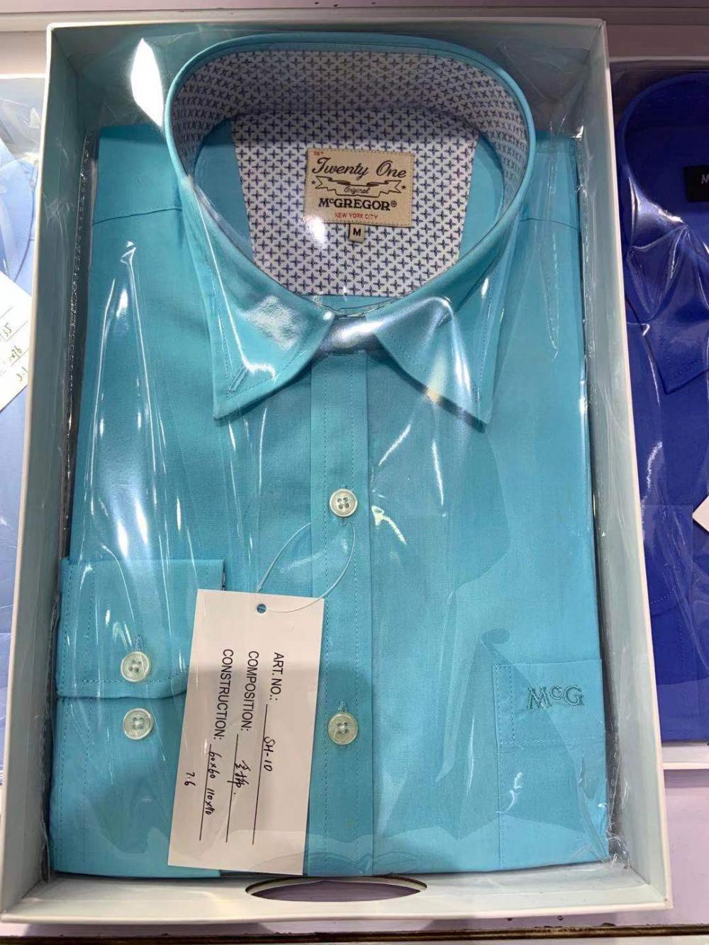 Pure Cotton Casual Shirts Men Square
