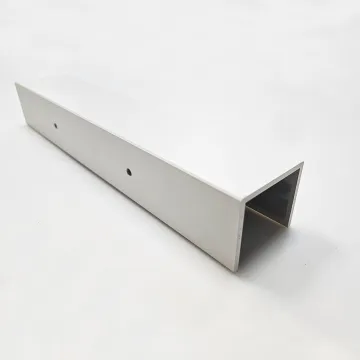 6061 6063 T5 T6 White Powder Coated CNC Punched Aluminum Extrusion Profile