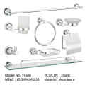 Two Pieces Stainless Steel Square Bathroom Sets Accessories
