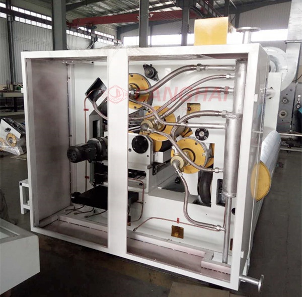Corrugated cardboard single facer making machine