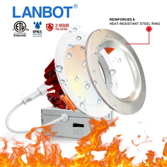 ETL Approved 8W Dimmable IP65 Fire Rated Cob Recessed LED Downlights with High Lumen Output - Round 12W Downlights