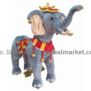 Crowned Elephant King soft toy, Sit & ride toys