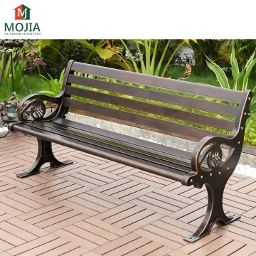High-Quality Cast Aluminum Metal Bench for Home, Garden, and Patio Decoration