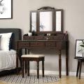 Vanity Makeup Set with 7 Drawers Dressing Table